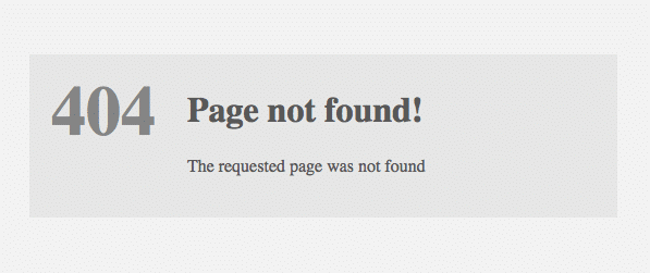 website 404 not found